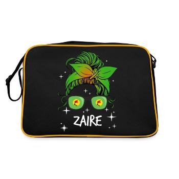 Zaïre - Sac Retro - noir/or - Dos