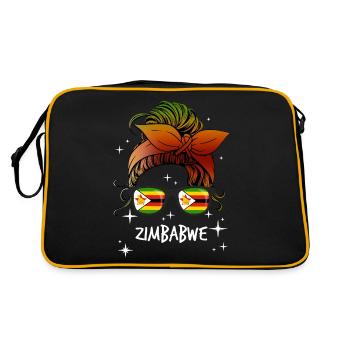 Zimbabwe - Sac Retro - noir/or - Dos