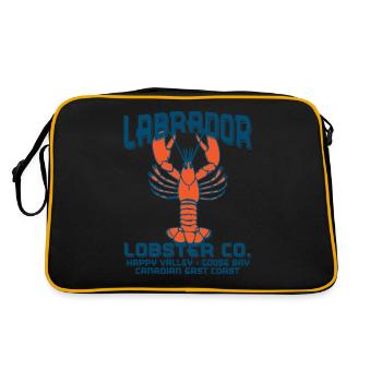 Labrador Lobster Co. - Retro Tasche - Schwarz/Gold - Hinten