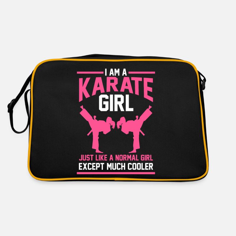 Karate Mädchen Geschenk Retro Tasche