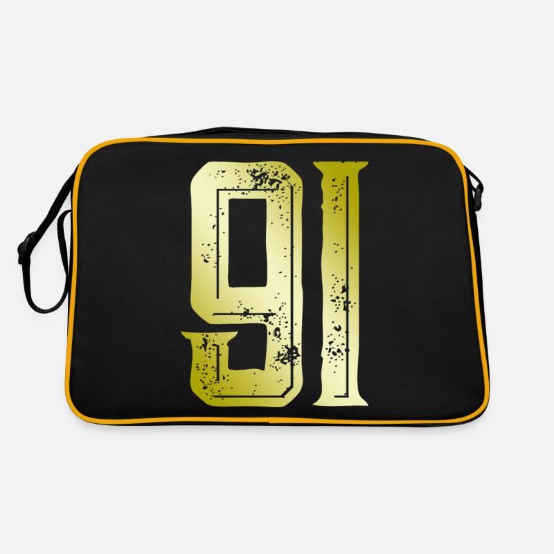 Symbole numérique 91 Sac Retro