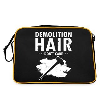 House demolition and house renovation - Retro Bag - black/gold - Back