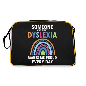 Dyslexia Teacher for Legathenia Therapists - Retro Bag - black/gold - Back