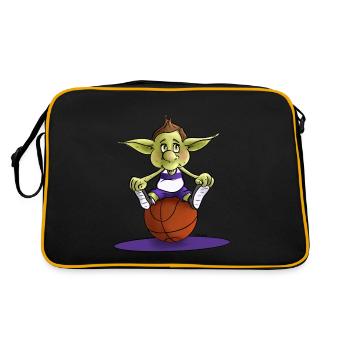 Baby korrigan basket - Sac Retro - noir/or - Dos