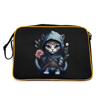 Le Chat Ninja – incroyable et inoubliable - Sac Retro - noir/or - Dos
