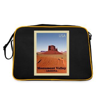 Valley of the Monuments National Park - Retro Bag - black/gold - Back
