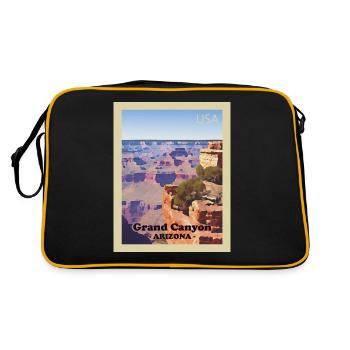 Parc national du Grand Canyon - Sac Retro - noir/or - Dos