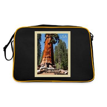 Parc national de Sequoia - Sac Retro - noir/or - Dos