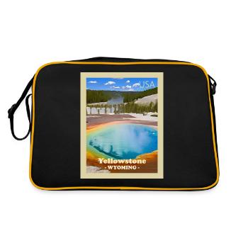 Yellowstone National Park - Retro Bag - black/gold - Back