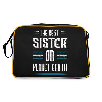 Meilleure sœur disant - Sac Retro - noir/or - Dos