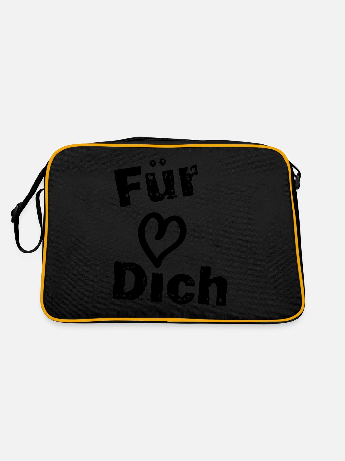 For you - Retro Bag - black/gold - Back