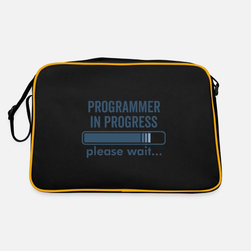 Programmierer im Entstehen Retro Tasche