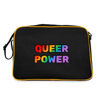Queer Power - Retro Bag - black/gold - Back