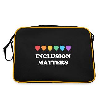 Inclusion Matters Rainbow Hearts - Retro Bag - black/gold - Back