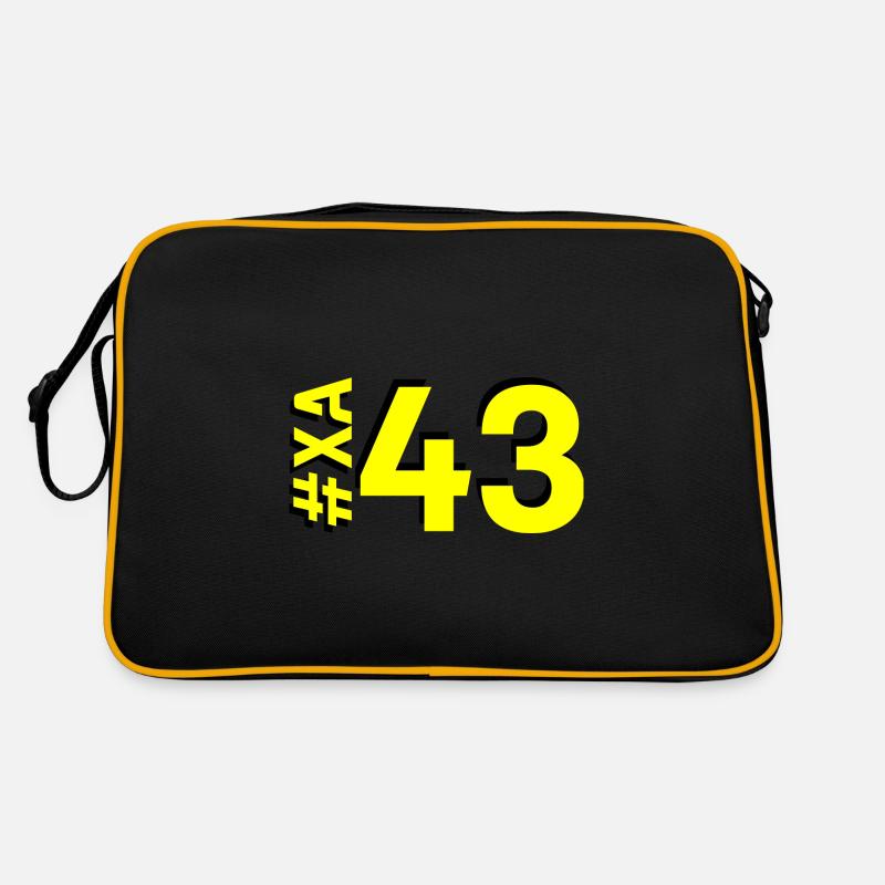 XA43 - Retro Bag - black/gold