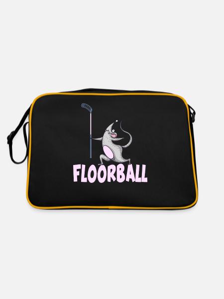 floorball floorball floorball season - Retro Bag - black/gold - Back