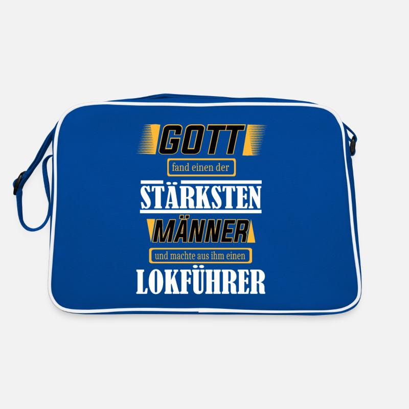 Lokführer, einer der stärksten Männer der Welt Retro Tasche