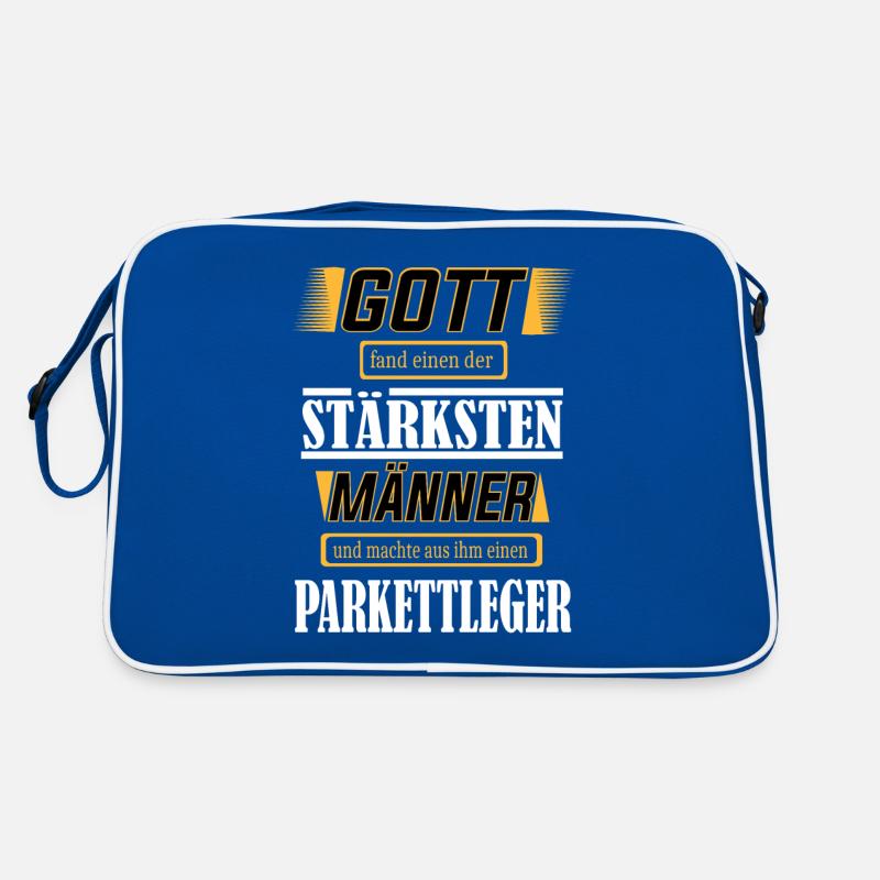 Parkettleger, einer der stärksten Männer der Welt Retro Tasche
