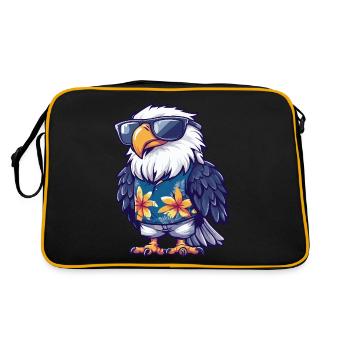 Eagle Comique Drôle d’été - Sac Retro - noir/or - Dos