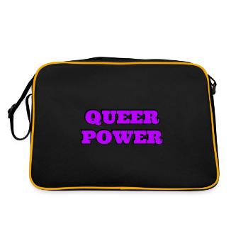 Queer Power - Retro Bag - black/gold - Back