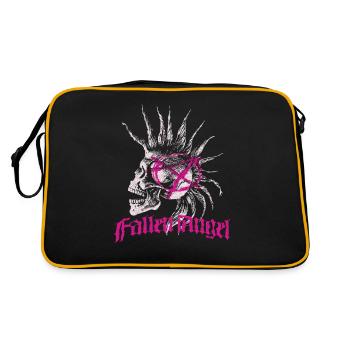 Skull Punk Spikes Inscription Red Punk Anarchy Ró - Retro Bag - black/gold - Back