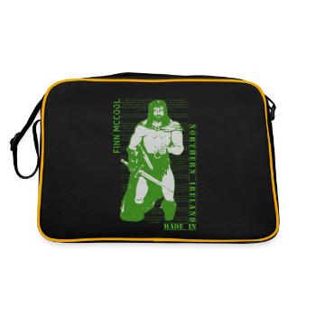 Finn McCool - Retro Tasche - Schwarz/Gold - Hinten