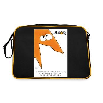 Les Shadoks ont du génie - Sac Retro - noir/or - Dos