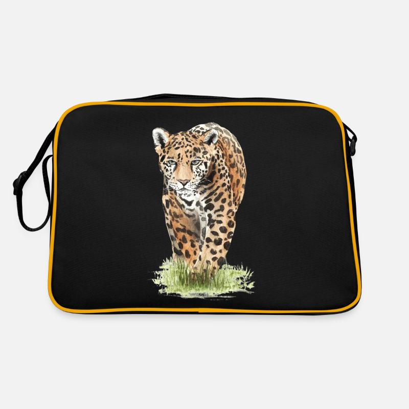 Jaguar - Retro Tasche - Schwarz/Gold