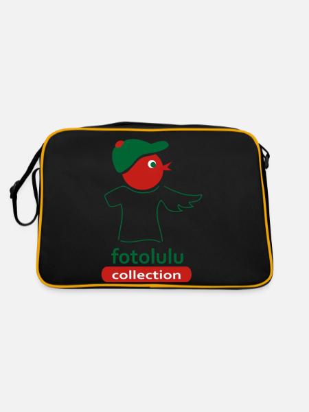 fotolulu collection - Retro Tasche - Schwarz/Gold - Hinten