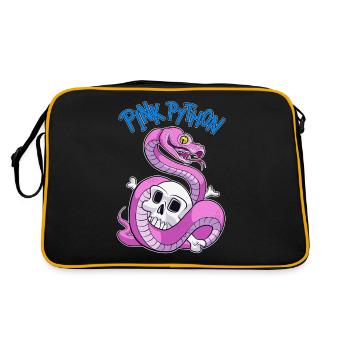 Pink Python (Blue) - Sac Retro - noir/or - Dos