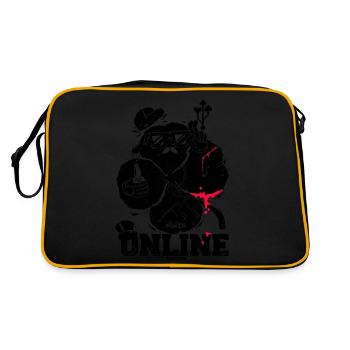 geek addict poker - Sac Retro - noir/or - Dos