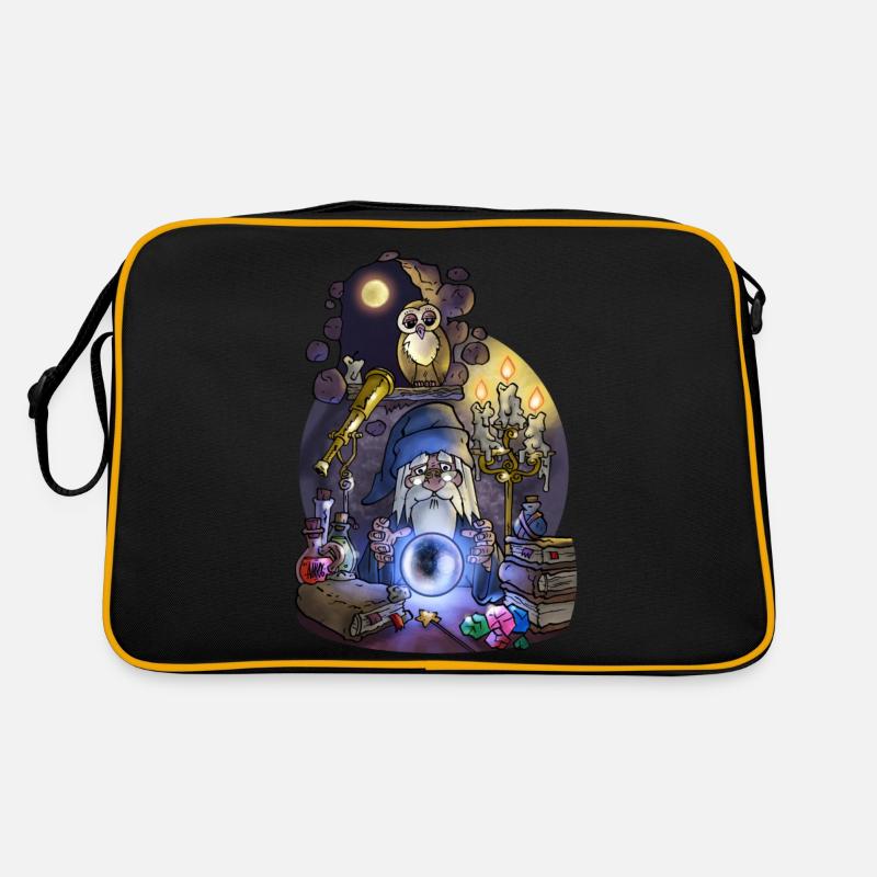 Geschäftiger Zauberer Retro Tasche