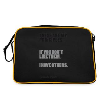 These Are My Principles: Groucho Marx - Retro Bag - black/gold - Back