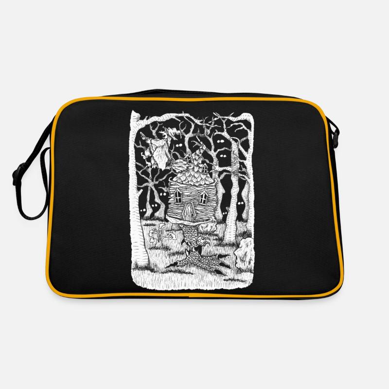 Witch - Retro Tasche - Schwarz/Gold