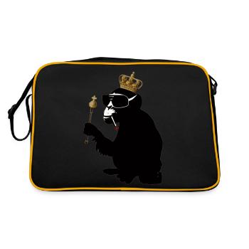 monkey hero - Retro Bag - black/gold - Back