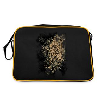 hintergrund steam - Retro Tasche - Schwarz/Gold - Hinten