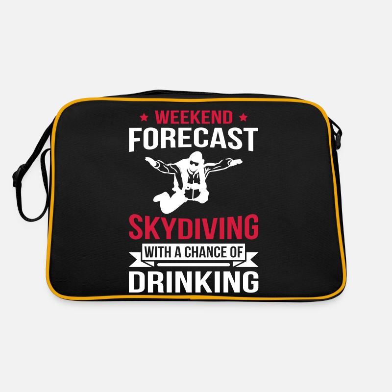 Weekend Forecast Skydiving - Retro Bag - black/gold