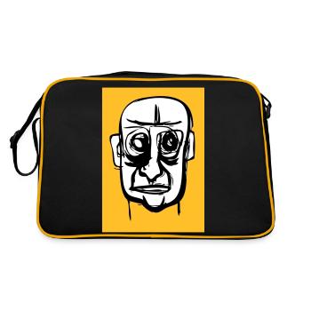Kaput face - Retro Bag - black/gold - Back