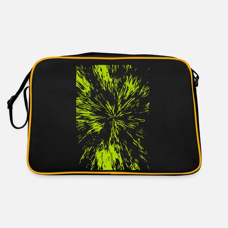Abstract lines / green / line / trend / pattern Retro Bag