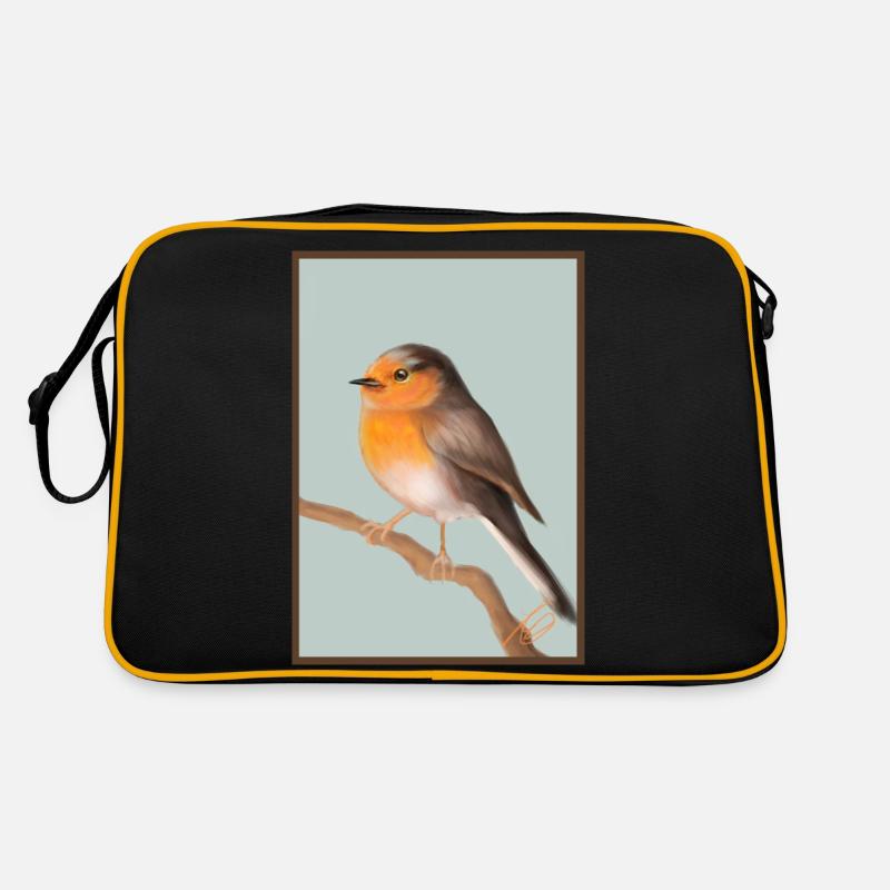 rotkehlchen Retro Tasche