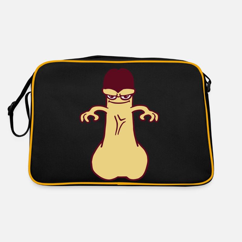 bite penis queue sexe Sac Retro