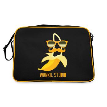 Hipster Banana - Sac Retro - noir/or - Dos