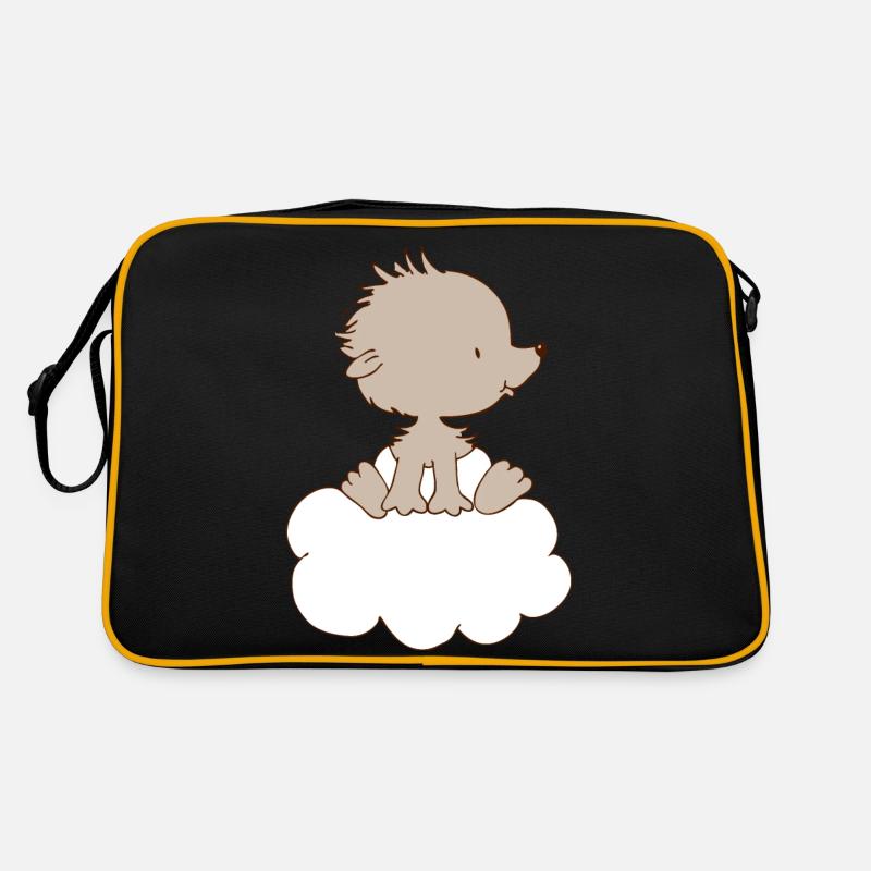 Hérisson de bébé sur un nuage Sac Retro