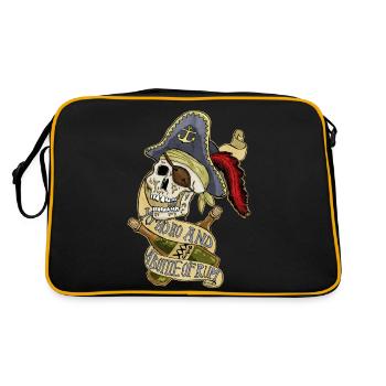 bottle of rum - Sac Retro - noir/or - Dos