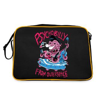 psychobilly from outerspace - Retro Bag - black/gold - Back