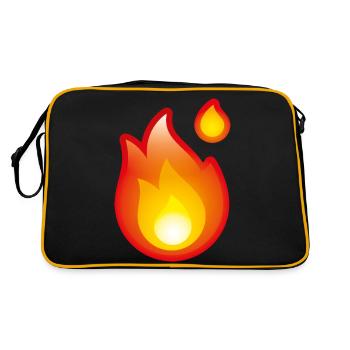 Smiley Fire - Retro Bag - black/gold - Back