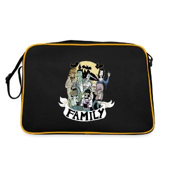 family_monster - Sac Retro - noir/or - Dos