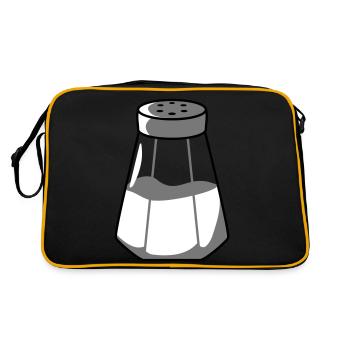 Conception de distributeur de sel - Sac Retro - noir/or - Dos