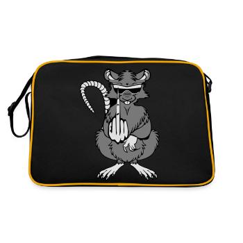 Doigts puants de rat Doigts frais de lunettes de s - Sac Retro - noir/or - Dos