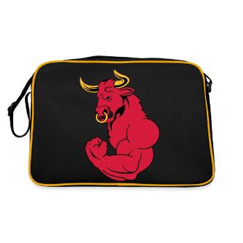 starker_stier_02 - Retro Bag - black/gold - Back